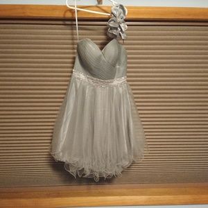 Grey homecoming dress